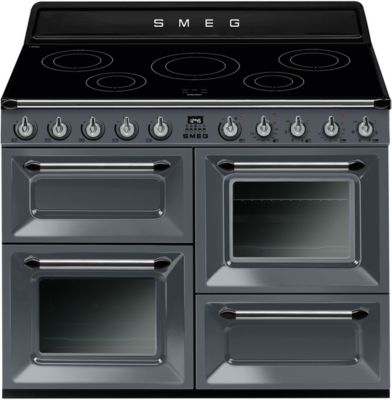 Piano de cuisson Victoria 90cm four électrique multifonction 129l / 5  foyers induction Crème - SMEG Elite Réf. TR90IP2