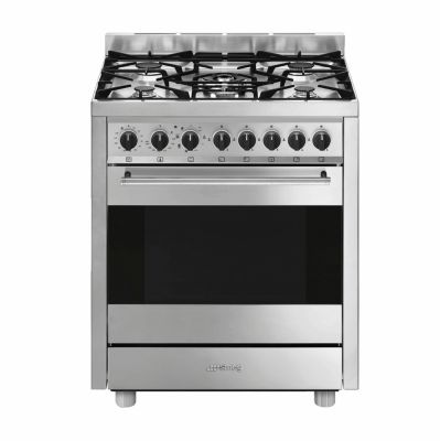 GE960CVBK2 Cuisinière mixte catalyse 90 x 60 cm noire/inox, Cuisson  produits – Glem Gas