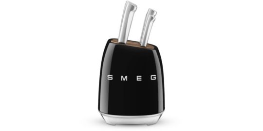 Bloc couteaux SMEG 6 pcs multi-usages noir