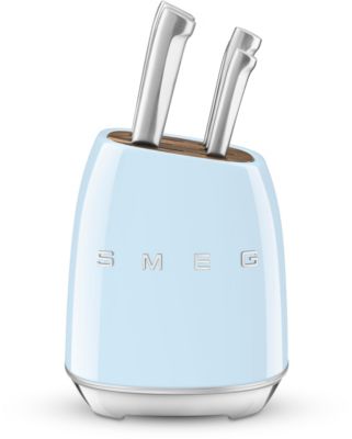 Bloc couteaux SMEG 6 pcs multi-usages bleu