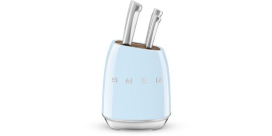 Bloc couteaux SMEG 6 pcs multi-usages bleu