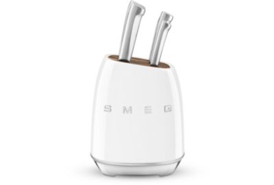 Bloc couteaux SMEG 6 couteaux multi-usage blanc