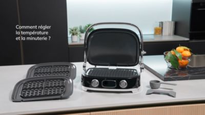 Voir la vidéo pour Grille-viande SMEG multifonction Années 50 MGF01BLEU