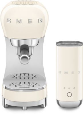 Machine à expresso SMEG (ECF00) + mousseur à lait (MFF02) Crème