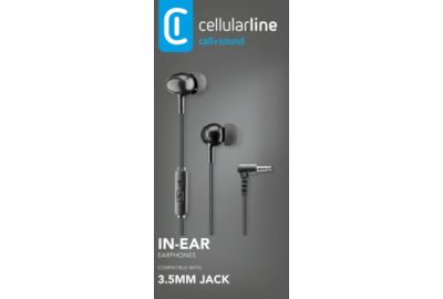 Ecouteurs CELLULARLINE intra-auriculaires noir