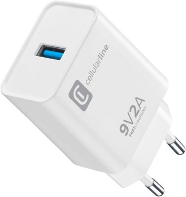 Chargeur CELLULARLINE 18W USB-A Xiaomi/Motorola/Realme