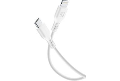 Câble de charge CELLULARLINE 2M USB-C vers Lightning blanc