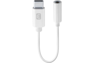 Adaptateur USB C CELLULARLINE Adaptateur aux-in vers USB-C blanc