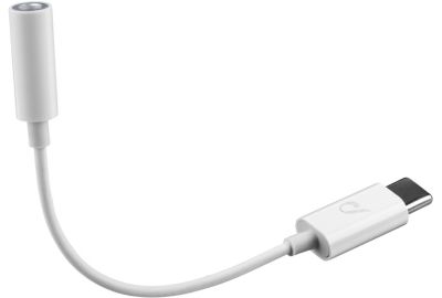 Adaptateur USB C CELLULARLINE Adaptateur aux-in vers USB-C blanc