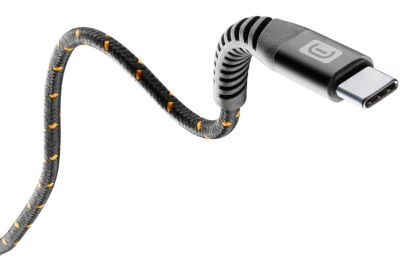 Câble de charge CELLULARLINE 1M USB-C vers USB-C kevlar noir