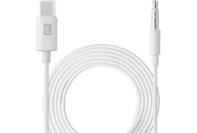 Jack CELLULARLINE 3.5mm USB-C blanc