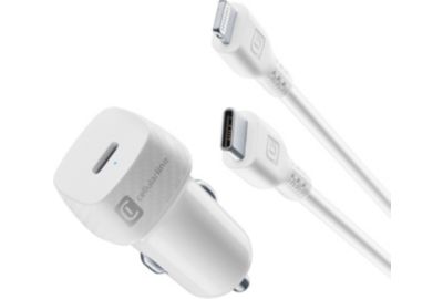 Chargeur allume cigare CELLULARLINE kit 25W (chargeur et cable) USB-C vers M