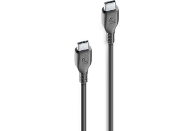 Câble de charge CELLULARLINE 1.2M USB-C vers USB-C noir