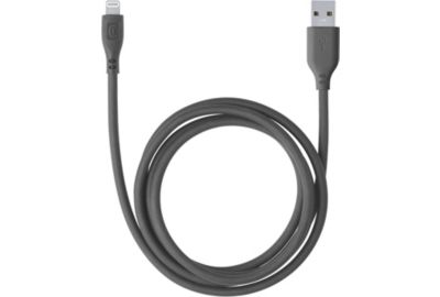 Câble de charge CELLULARLINE 1.2M Lightning doux noir