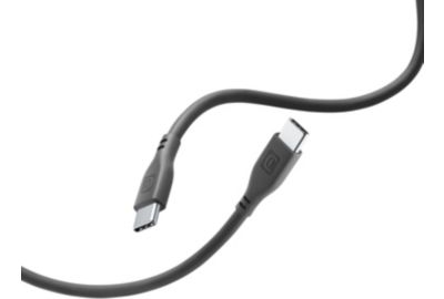 Câble de charge CELLULARLINE 1.2M USB-C vers USB-C doux noir
