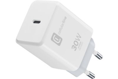 Chargeur CELLULARLINE 30W USB-C + cable Lightning