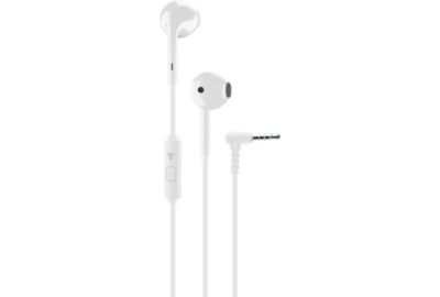 Ecouteurs CELLULARLINE capsule ovale blanc