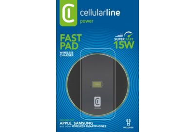 Chargeur induction CELLULARLINE 15W induction noir