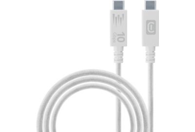 Câble de charge CELLULARLINE 1.5M USB-C vers USB-C 3.1 blanc