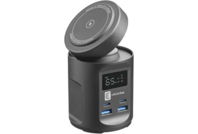 Chargeur CELLULARLINE 65W 4 ports MagSafe 4 ports noir