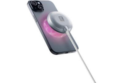 Chargeur induction CELLULARLINE 15W MagSafe Qi2 blanc