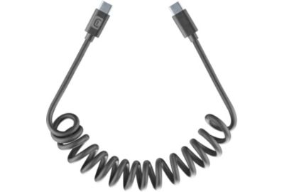 Câble de charge CELLULARLINE 1.2M USB-C spirale noir