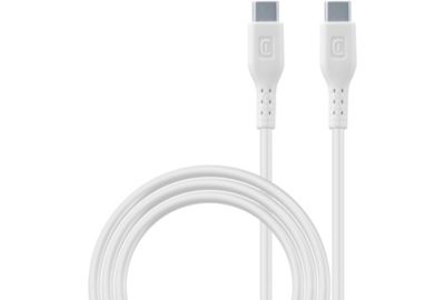 Câble de charge CELLULARLINE 2M USB-C vers USB-C 100W blanc
