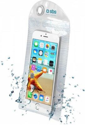 Coque GENERIC Boîtier étanche blanc pour mobile jusqu'