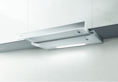 Hotte tiroir inox 60cm avec éclairage LED, commande rotative et 2 moteurs  intégrés NOVY Mon Espace Cuisson