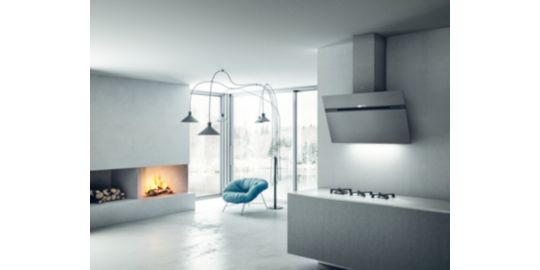 Hotte décorative murale ELICA STRIPE URBAN CAST IRON/A/90
