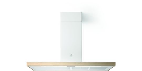 Hotte décorative îlot ELICA BIO ISLAND WH/A/120*58 ROVERE