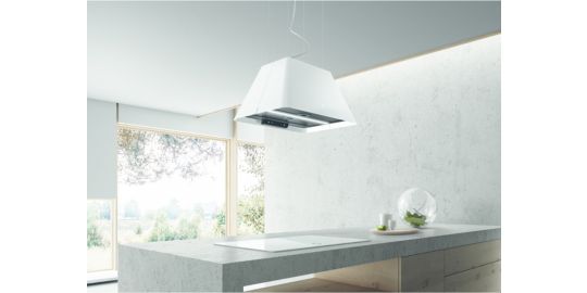 Hotte décorative îlot ELICA IKONA LIGHT WH/F/60
