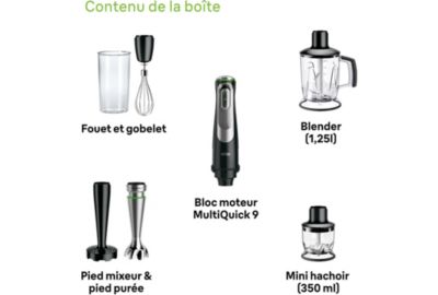 Mixeur Braun MQ9147X Multi Quick 9