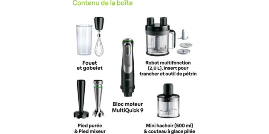 Mixeur Braun MQ9187XLI Multi Quick 9