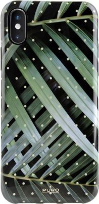 Coque PURO pour iPhone XS Max Glam Tropical Leaves