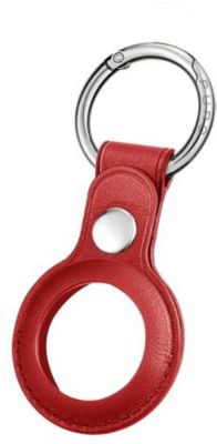 Porte-clés PURO Keychain leather look 'SKY' AirTag Red