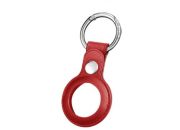 Porte-clés PURO Keychain leather look 'SKY' AirTag Red