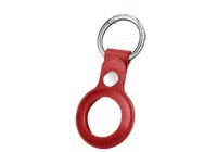 Porte-clés PURO Keychain leather look 'SKY' AirTag Red