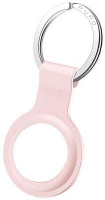 Accessoire tracker Bluetooth PURO Keychain Liquid Silicon for AirTag Rose