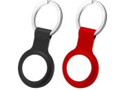 Accessoire tracker Bluetooth PURO 2 Keychain Silicon for AirTag Black/Red