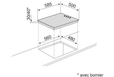 Table Elec GLEM GTL640BK