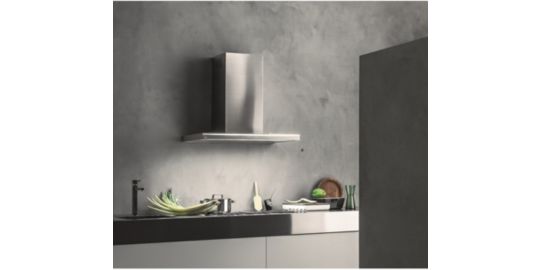 Hotte décorative murale FALMEC LUMINA 1430 MURAL 90 INOX/VERRE Gris