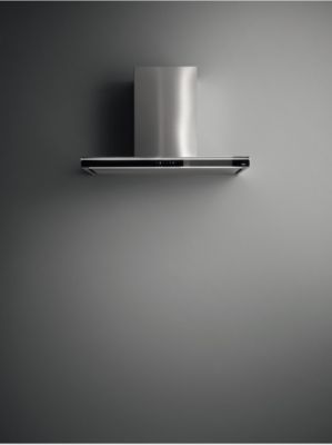 Hotte décorative murale FALMEC LUMINA NRS MURAL 90 INOX/VERRE Noir