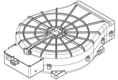 Moteur FALMEC extra-plat 800 m3/h-MOTSTEL4421