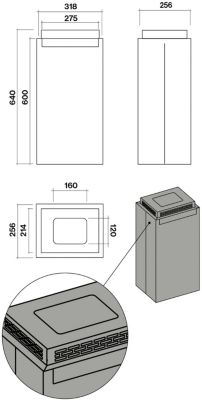 Filtre hotte FALMEC CHARBON ZEOLITE BOX ILOT-KACL.949IF