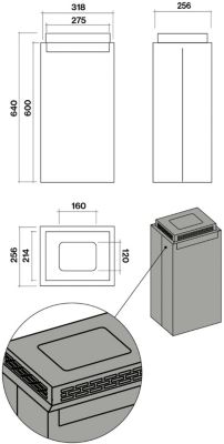 Filtre anti-odeur FALMEC CHARBON ZEOLITE BOX ILOT-KACL.949IF