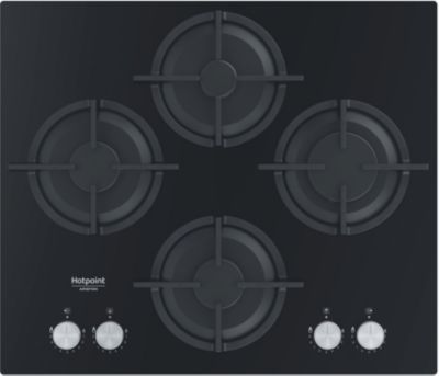 Plaque de cuisson au gaz en verre noir 4 feux 60 cm - TGVN604 FRIONOR