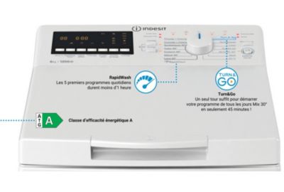 Lave linge top INDESIT BTWHS6261FR