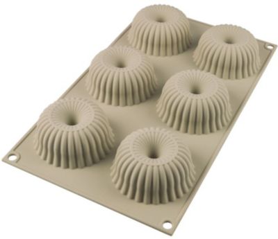 Moule à gâteau fantaisie SILIKOMART silicone 3D 6 mini-raggio - Siliko