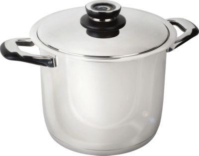 Faitout ECOVITAM en inox, tous feux, thermomètre intégré